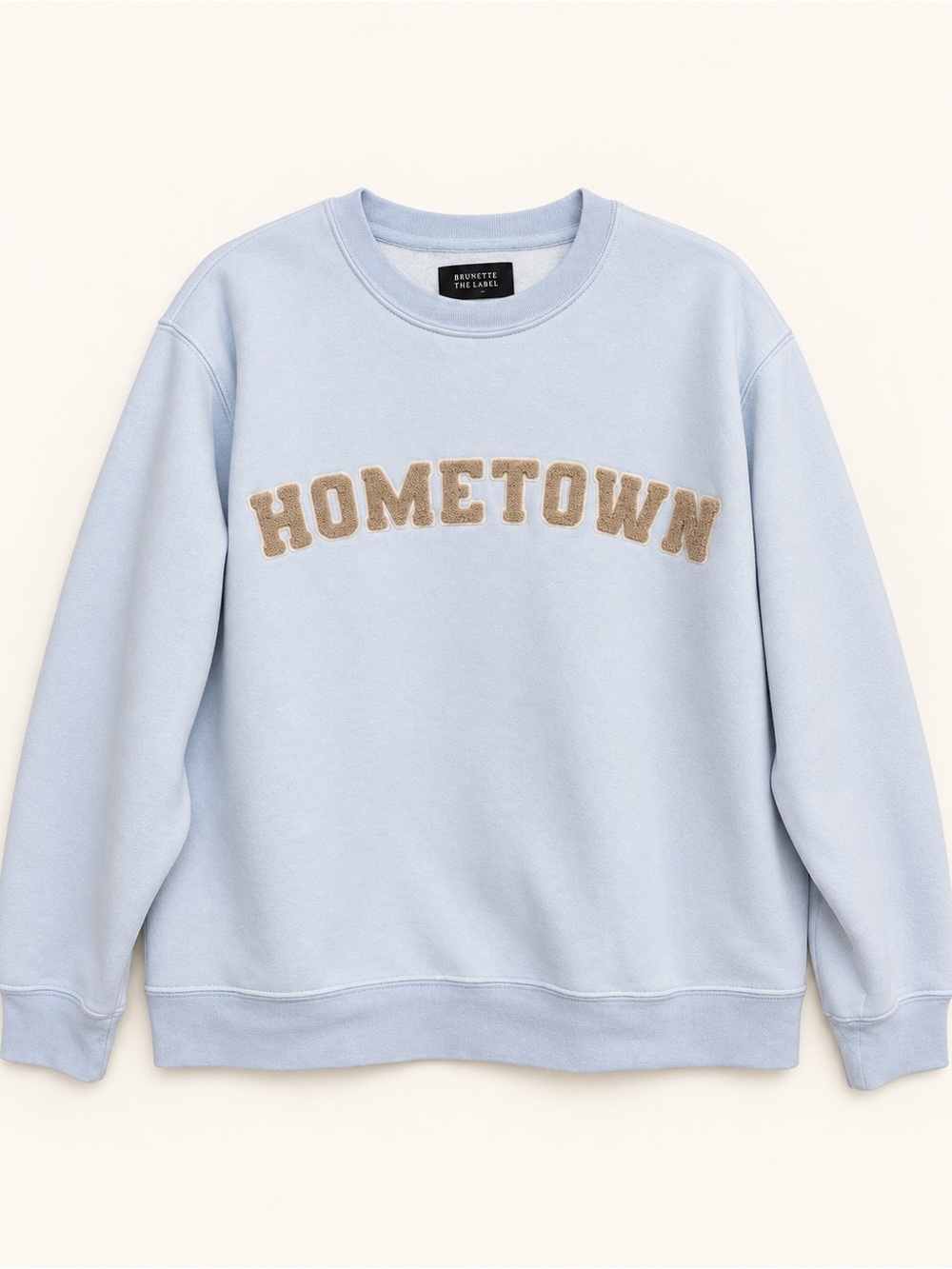 Brunette The Label Hometown Crewneck Sweatshirt Blue M/L